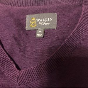 Wallin & Bros V-Neck Purple Sweater
